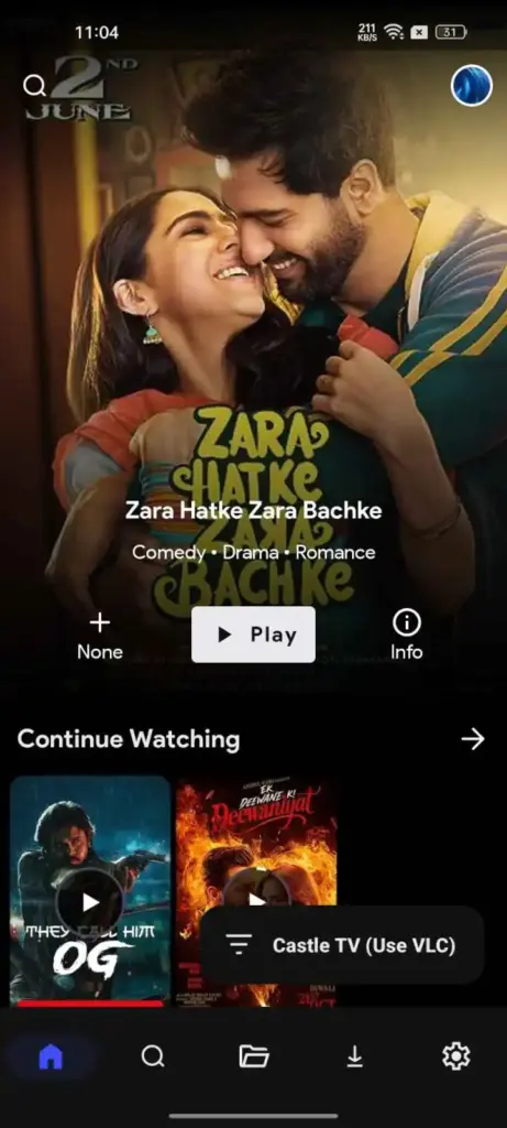 Step 1 Open the CloudStream App