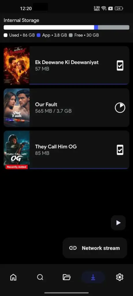 Step 6 Check Downloads from the Navigation Bar